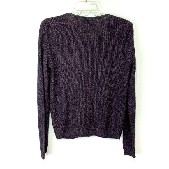 Trouve – Purple and Black Zip Up Knit Jacket – SZ XS Business Career - Picture 7 of 11